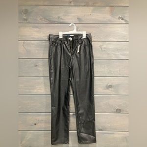 High Rise OG Straight Leg Faux Leather Women’s Pants